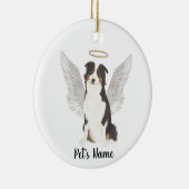 Australian Shepherd Aussie Beileid Memorial Keramik Ornament (Rechts)