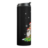 Australian Shepherd Aussie Christmas Ornament Tree Thermosbecher (Nach links gedreht)
