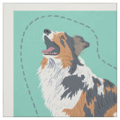 Australian Shepherd Aussie Dog Cut and Sew Stoff (Muster)