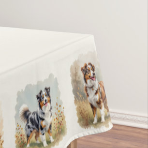 Australian Shepherd Aussie Dogs Tischdecke