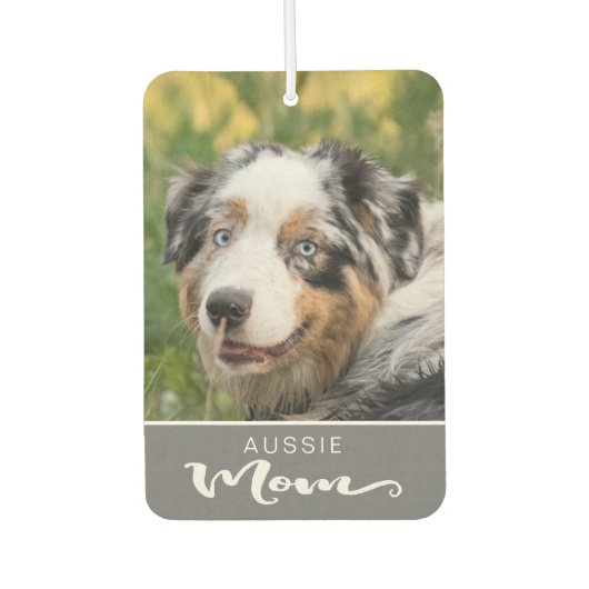 Australian Shepherd Aussie Insert Dog's Picture Autolufterfrischer (Vorderseite)