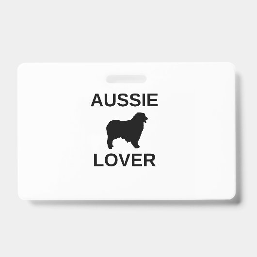 Australian Shepherd Aussie Liebhaber Ausweis (Vorderseite)