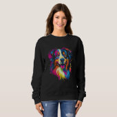 Australian Shepherd Aussie Rainbow Retro Design Sweatshirt (Vorne ganz)