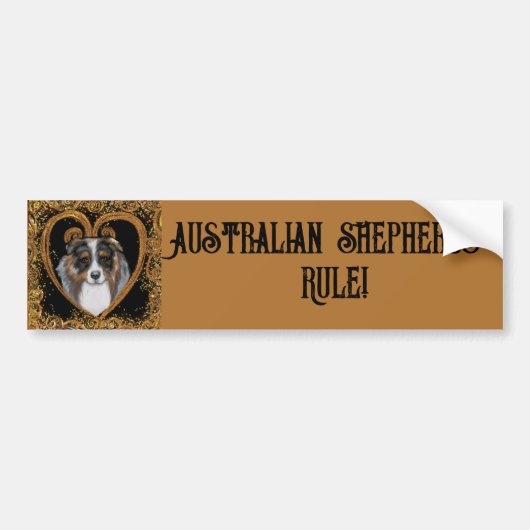 Australian Shepherd Autoaufkleber (Vorne)