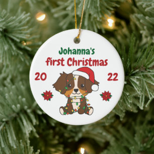 Australian Shepherd Babys erste Weihnachten Keramik Ornament