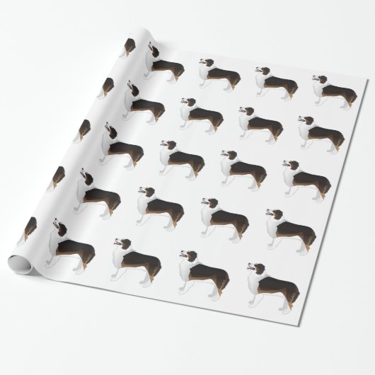 Australian Shepherd Basic Breed Silhouette Geschenkpapier (Ungerollt)