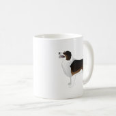 Australian Shepherd Basic Breed Silhouette Kaffeetasse (VorderseiteRechts)