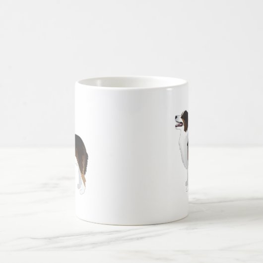 Australian Shepherd Basic Breed Silhouette Kaffeetasse (Mittel)