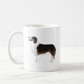 Australian Shepherd Basic Breed Silhouette Kaffeetasse (Links)