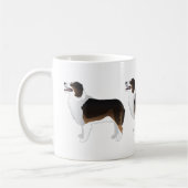 Australian Shepherd Basic Breed Silhouette Kaffeetasse (Links)