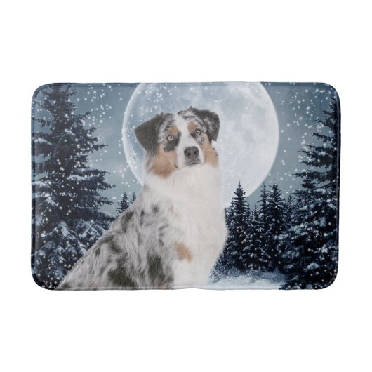 Australian Shepherd Bath Mat Badematte (Vorderseite)