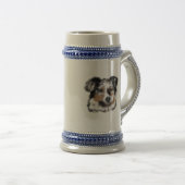 Australian Shepherd Bierglas (VorderseiteRechts)