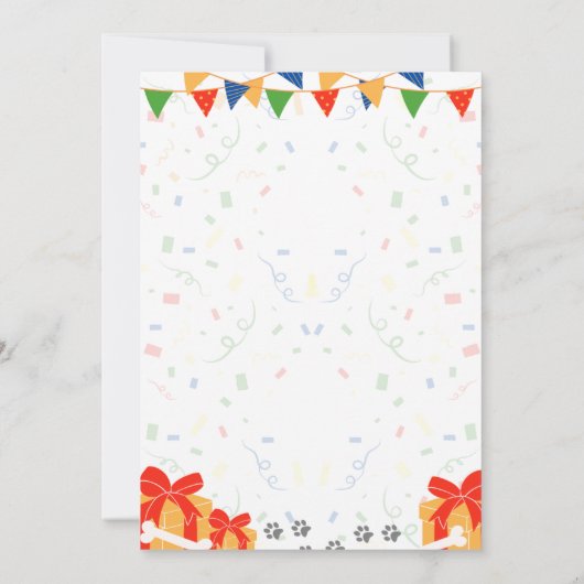 Australian Shepherd Birthday Einladung (Rückseite)