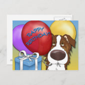 Australian Shepherd Birthday Postcard Postkarte (Vorne/Hinten)