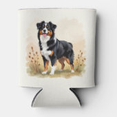 Australian Shepherd Black Tricolor Aussie Dog Dosenkühler (Vorderseite)