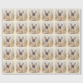 Australian Shepherd Black Tricolor Aussie Dog Geschenkpapier (Flach)