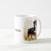 Australian Shepherd Black Tricolor Aussie Dog Kaffeetasse (VorderseiteRechts)