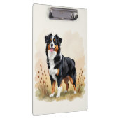 Australian Shepherd Black Tricolor Aussie Dog Klemmbrett (Rechts)