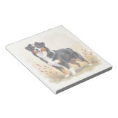 Australian Shepherd Black Tricolor Aussie Dog Notizblock (angewinkelt)