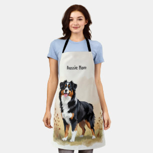 Australian Shepherd Black Tricolor Aussie Dog Schürze