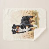 Australian Shepherd Black Tricolor Aussie Dog Sherpadecke (Vorderseite (Horizontal))