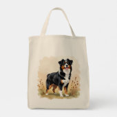 Australian Shepherd Black Tricolor Aussie Dog Tragetasche (Rückseite)