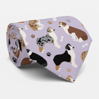 Australian Shepherd Bones and Paws Purple