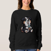 Australian Shepherd Bubble Tea Dog Funny Boba Sweatshirt (Vorderseite)