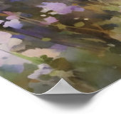 Australian Shepherd bunte Aquarellkunst Poster (Ecke)