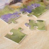 Australian Shepherd bunte Aquarellkunst Puzzle (Seite)