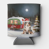 Australian Shepherd Caravan Christmas Adventure Dosenkühler (Vorderseite)