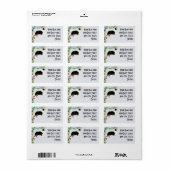 Australian Shepherd Christmas Address Label Adressaufkleber (Vorne)