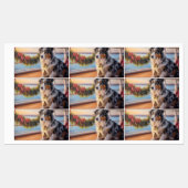 Australian Shepherd Christmas Cruise: Pawsome Etiketten (Blatt)