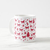 Australian Shepherd Christmas Design Kaffeetasse (Vorderseite Links)