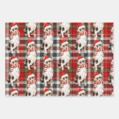 Australian Shepherd Christmas Dog und Kariert Geschenkpapier Set (Vorderseite 3)
