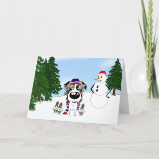 Australian Shepherd Christmas Feiertagskarte
