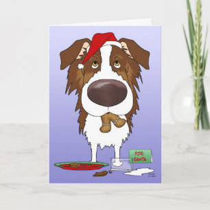 Australian Shepherd Christmas Feiertagskarte