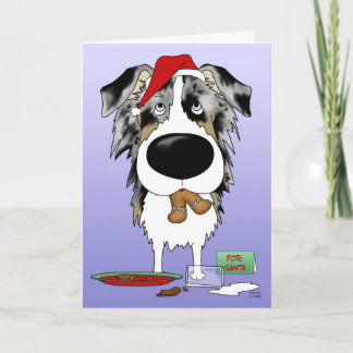 Australian Shepherd Christmas Feiertagskarte