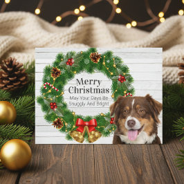 Australian Shepherd Christmas Feiertagspostkarte