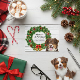 Australian Shepherd Christmas Feiertagspostkarte