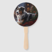 Australian Shepherd Christmas Festive Season Fächer (Vorderseite)