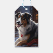 Australian Shepherd Christmas Festive Season Geschenkanhänger (Rückseite)