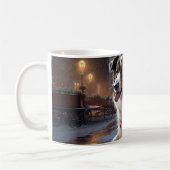 Australian Shepherd Christmas Festive Season Kaffeetasse (Links)