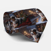 Australian Shepherd Christmas Festive Season Krawatte (Gerollt)