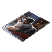 Australian Shepherd Christmas Festive Season Notizblock (Linke Seite)