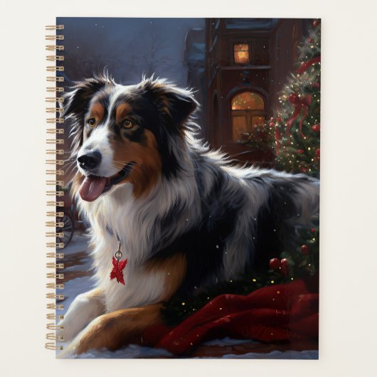 Australian Shepherd Christmas Festive Season Planer (Vorderseite)