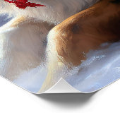 Australian Shepherd Christmas Festive Season Poster (Ecke)