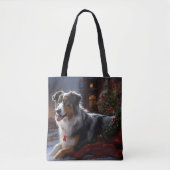 Australian Shepherd Christmas Festive Season Tasche (Vorderseite)