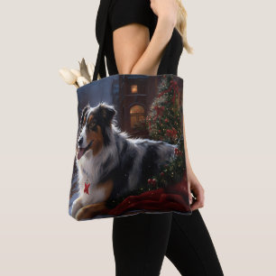 Australian Shepherd Christmas Festive Season Tasche