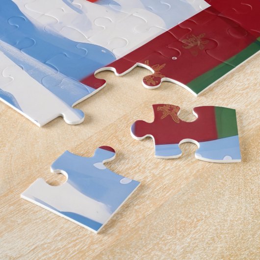 Australian Shepherd Christmas Festive Snow Scene Puzzle (Seite)